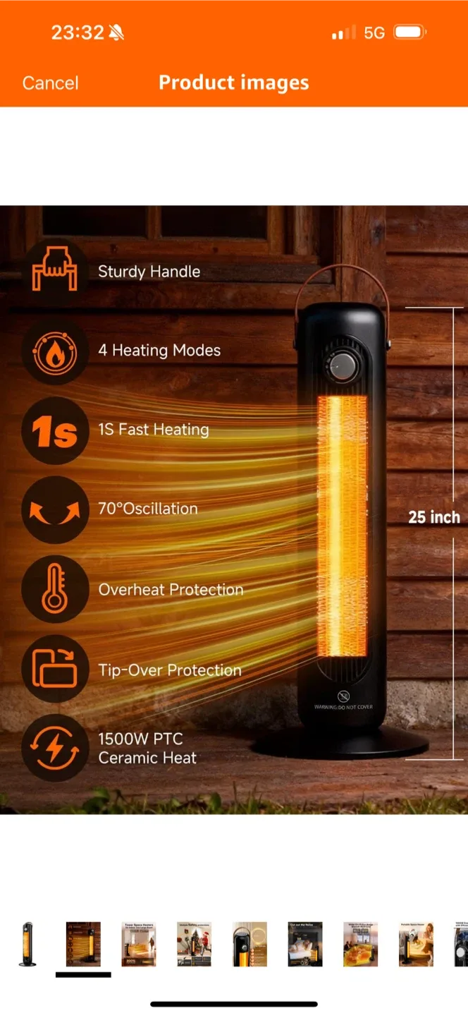Tower Space Heater for Indoor Use image indicator(2)