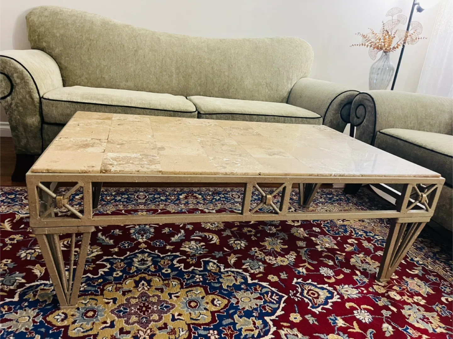 Travertine Tile Coffee Table image indicator(2)