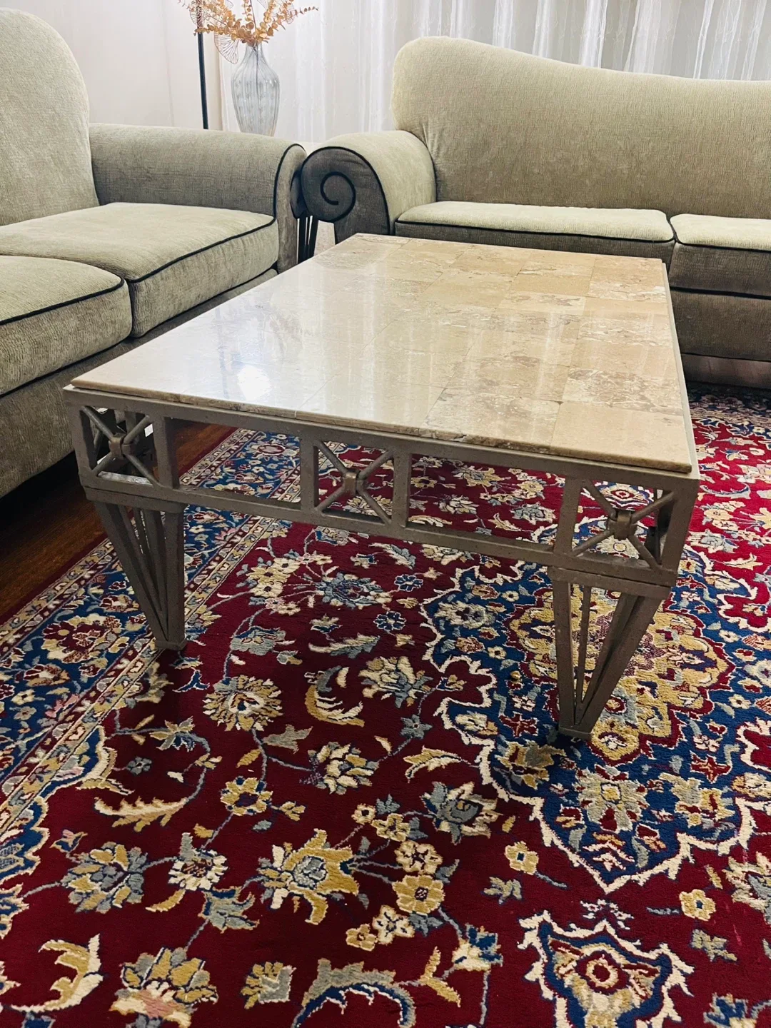 Travertine Tile Coffee Table image indicator(3)