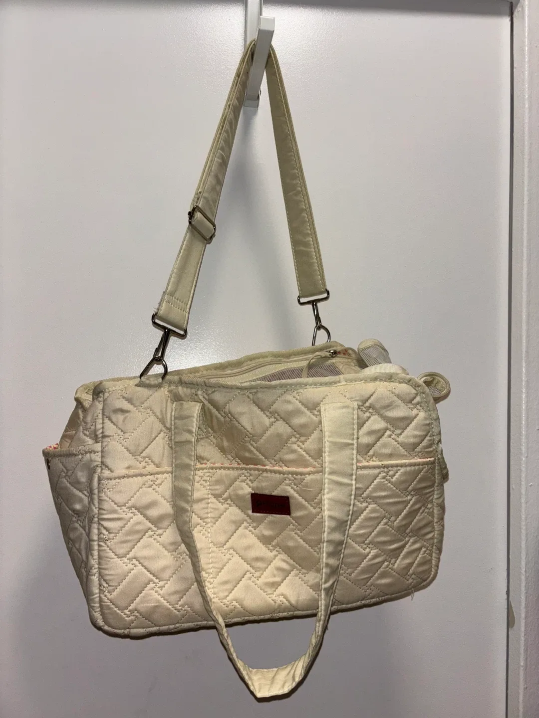 Quilted Pattern Pet Carrier Bag
