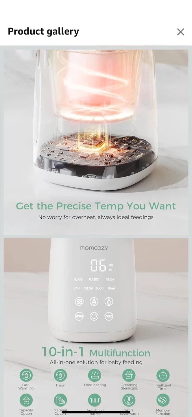 Momcozy Bottle Warmer - Instant & Easy Warming image indicator(3)