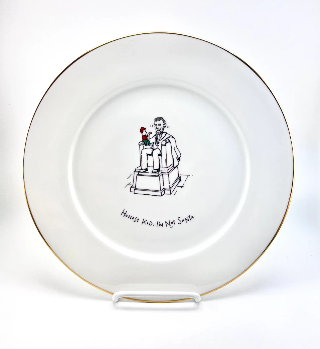 Set 4 funny Christmas dinner plates image indicator(3)