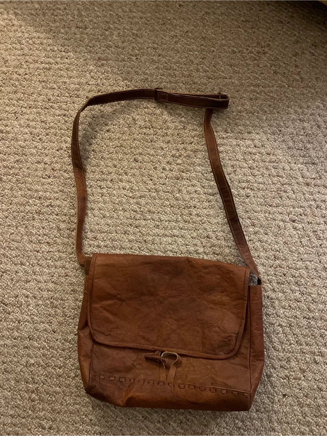 Brown Leather Crossbody Bag