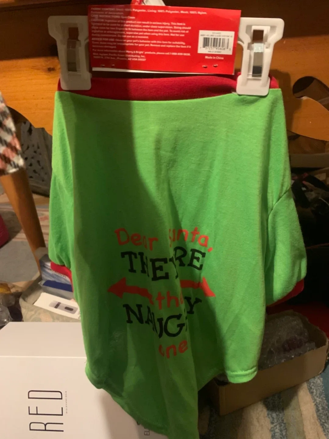 Dear Santa Pet Shirt - Size Med/Lrg