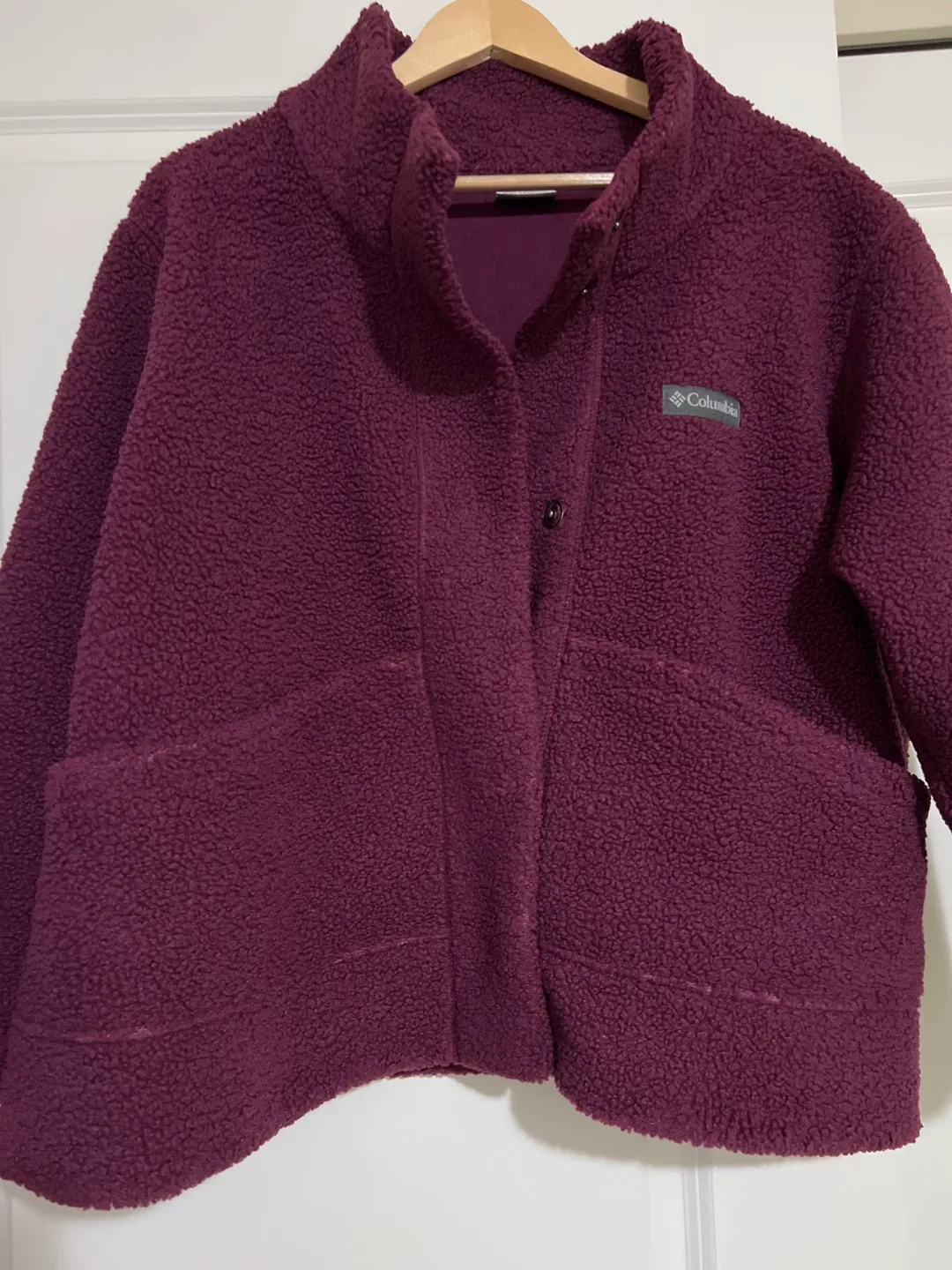 Columbia Fleece Jacket - Burgundy - Size XXL