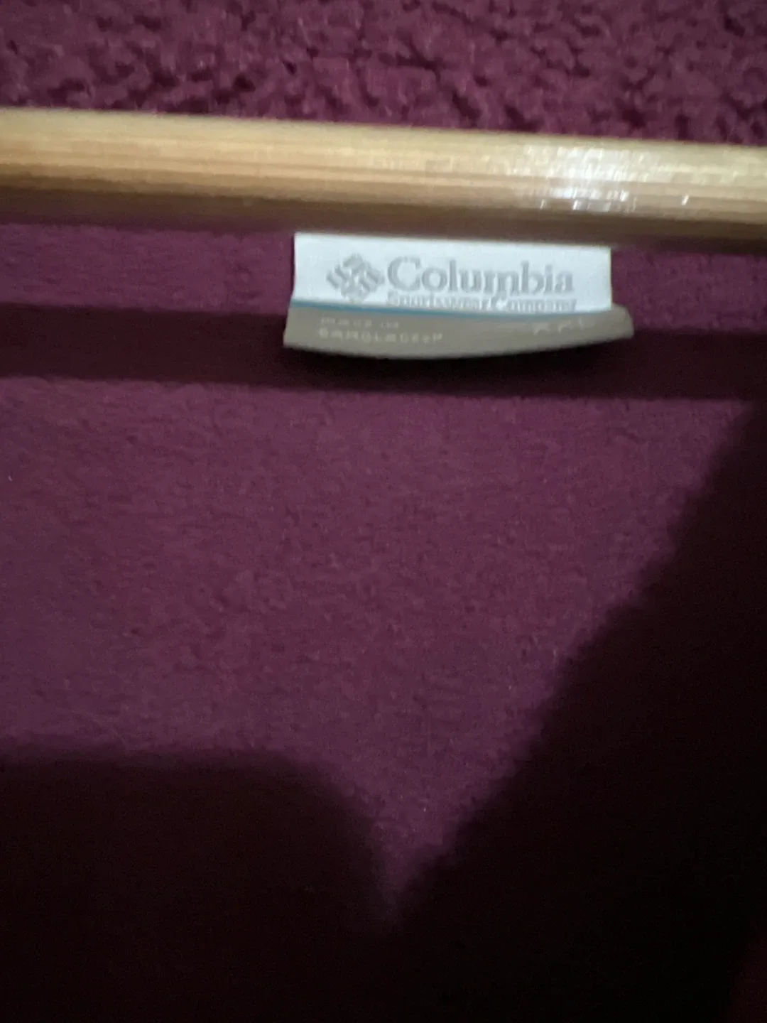 Columbia Fleece Jacket - Burgundy - Size XXL image indicator(4)