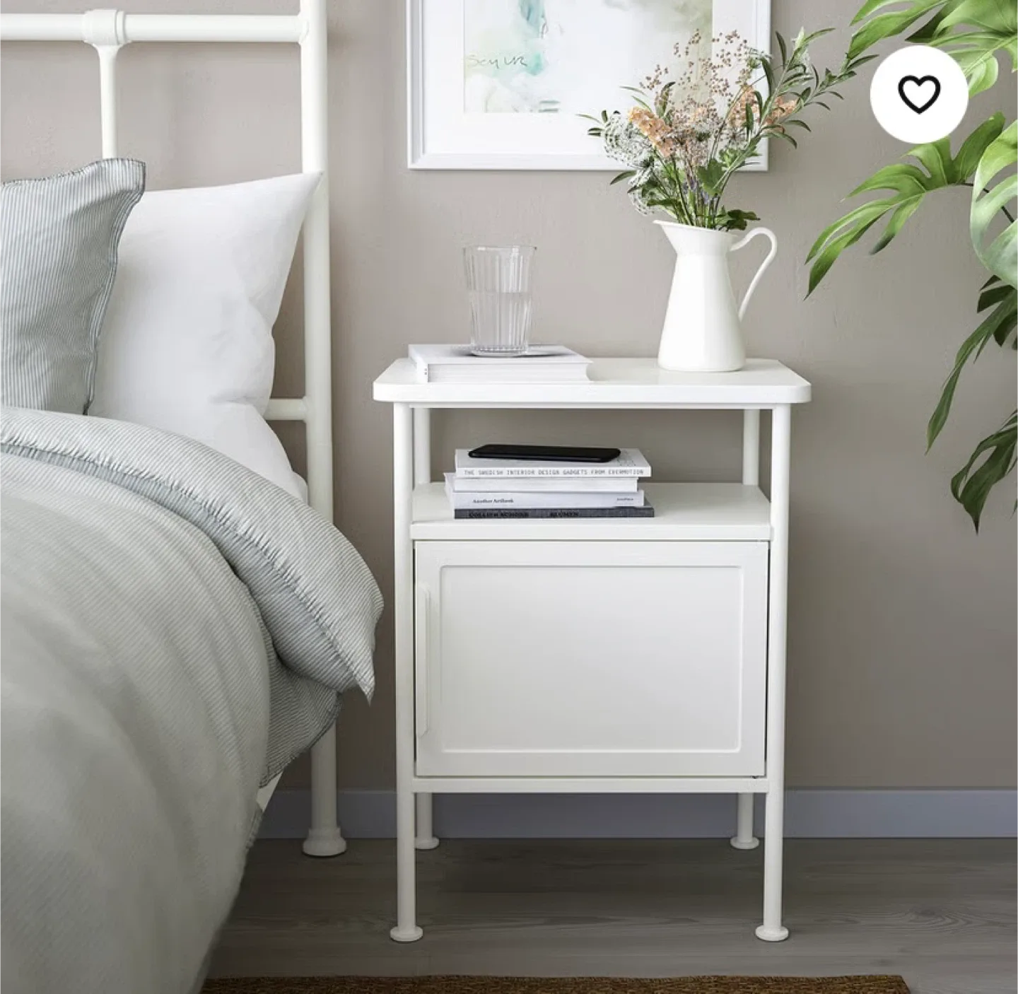 New GRÅFJÄLLET Nightstand, white