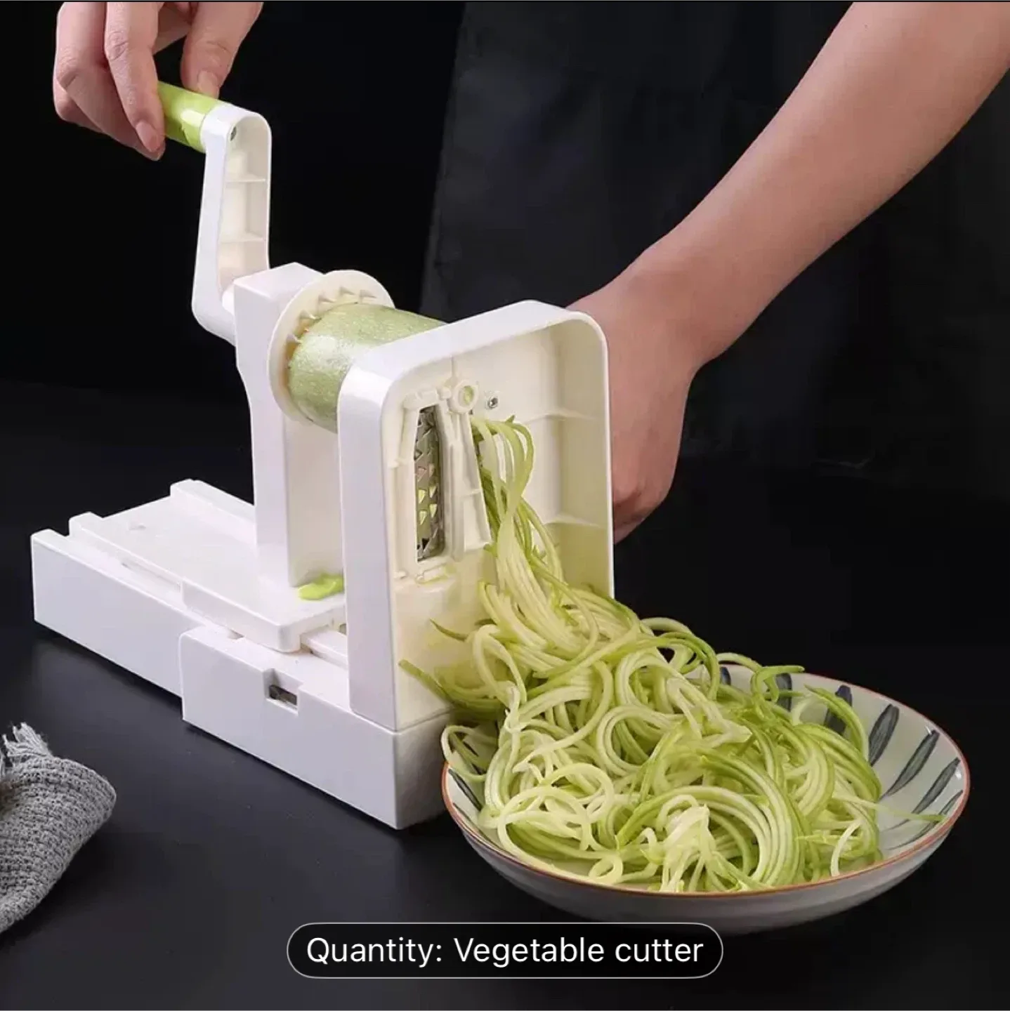 Manual Vegetable Chopper with Stainless Steel Blades image indicator(3)