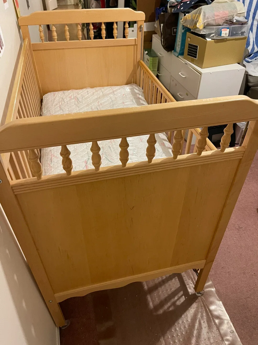 Wooden Baby Crib image indicator(3)