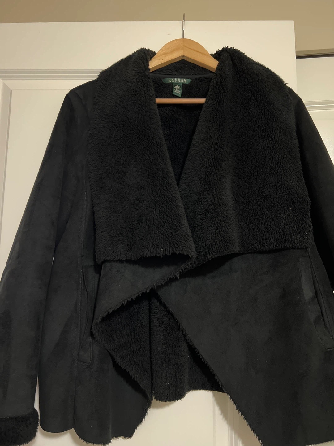 Ralph Lauren dark chocolate Faux Suede/Fur Jacket - M - photo 2