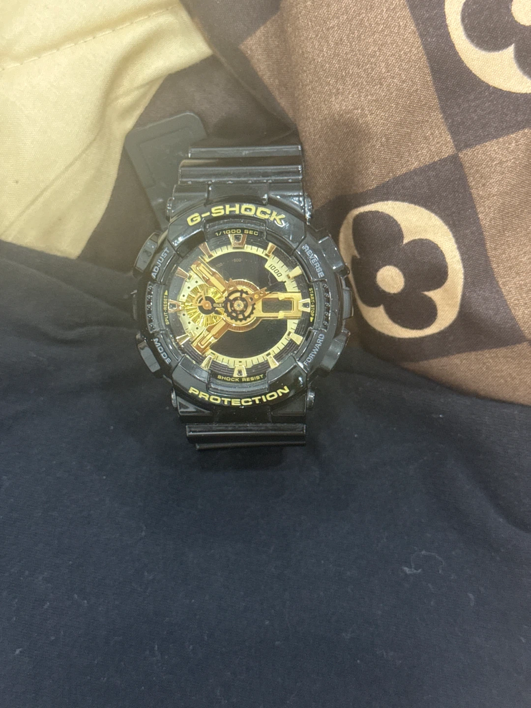 G-Shock Black & Gold Watch