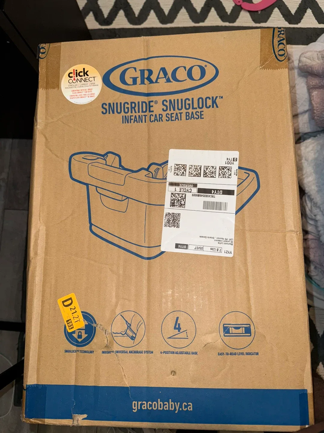 Graco SnugRide SnugLock Infant Car Seat Base