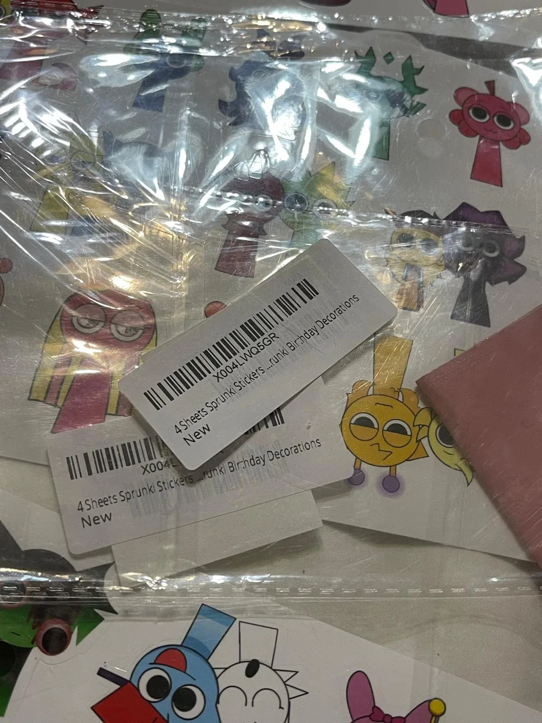 New Sprunki Stickers Birthday Decorations - 4 Sheets image indicator(5)