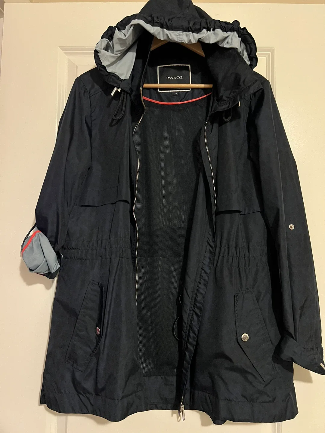 RW&CO. Black Rain Jacket - Size L