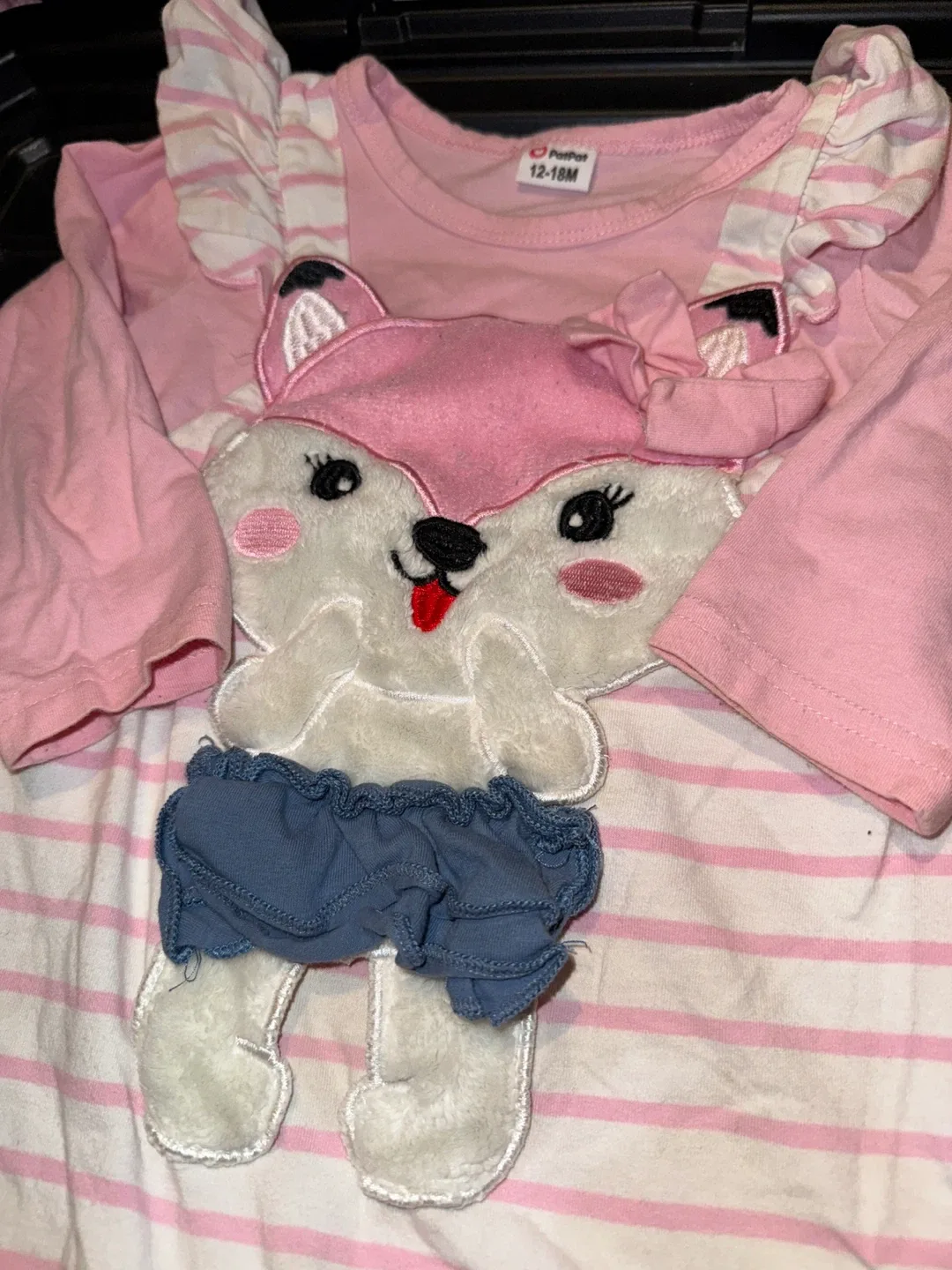 Pink Fox Romper - Size 12-18M image indicator(2)