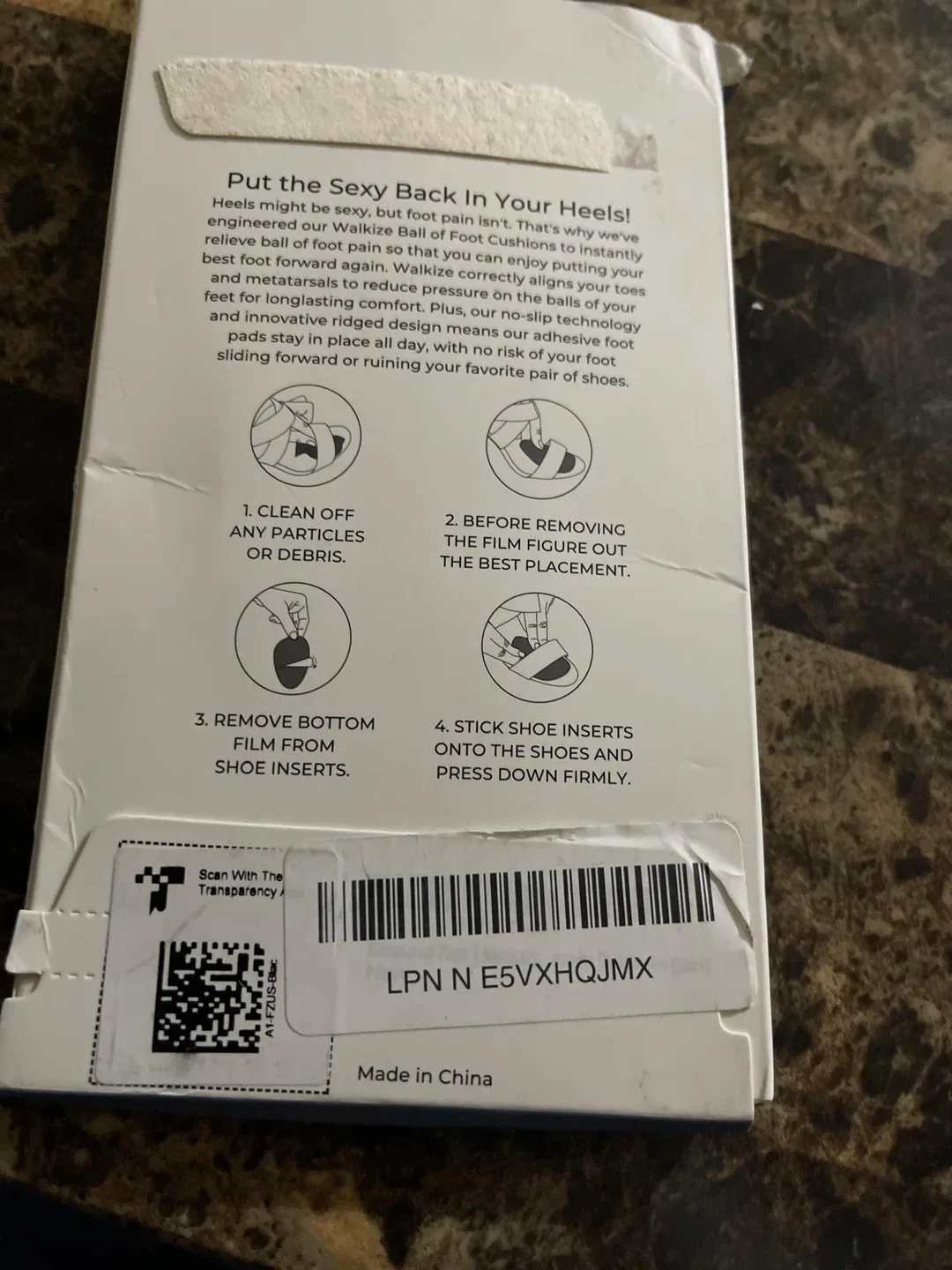 Walkize Ball of Foot Cushions - New in Box image indicator(4)