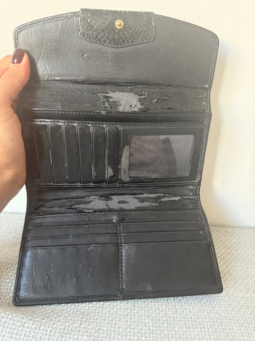 Coach Black Leather Wallet image indicator(3)