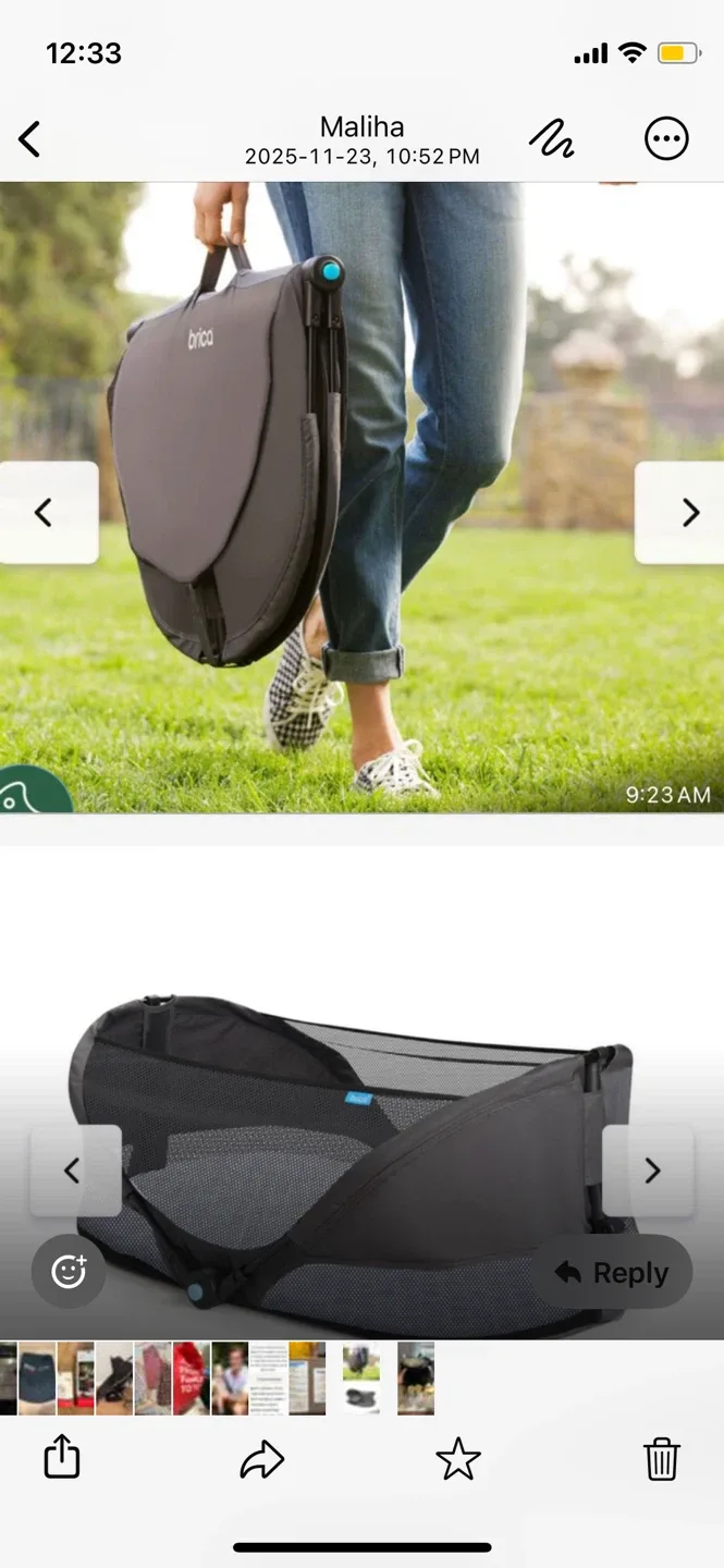 brica Fold N' Go Travel Bassinet