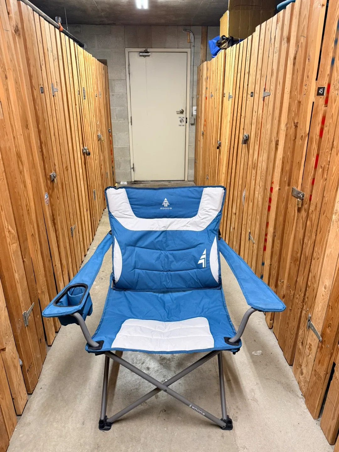 Woods Folding Camping Chair - Blue