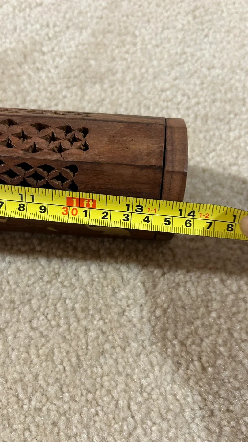 New Wooden Incense Box with Elephant Design image indicator(5)