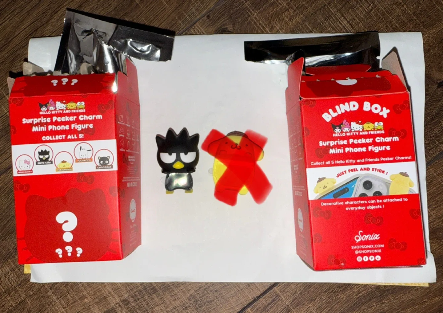 Official Sanrio BlindBox Hippers (Badtz Maru & PomPom)