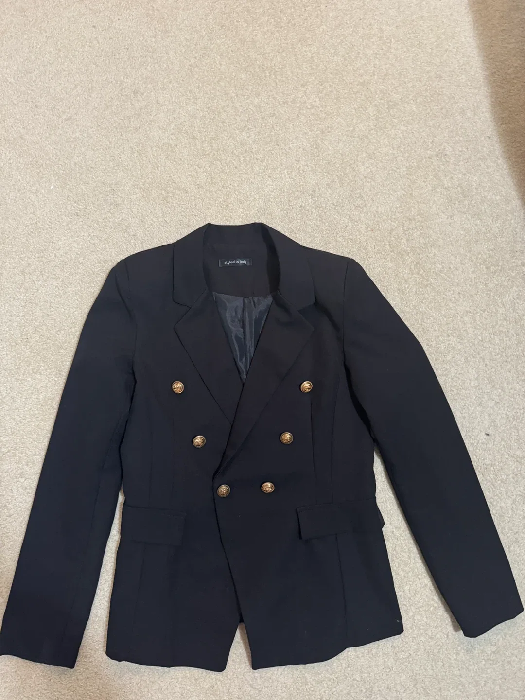 Styled In Italy Black Blazer