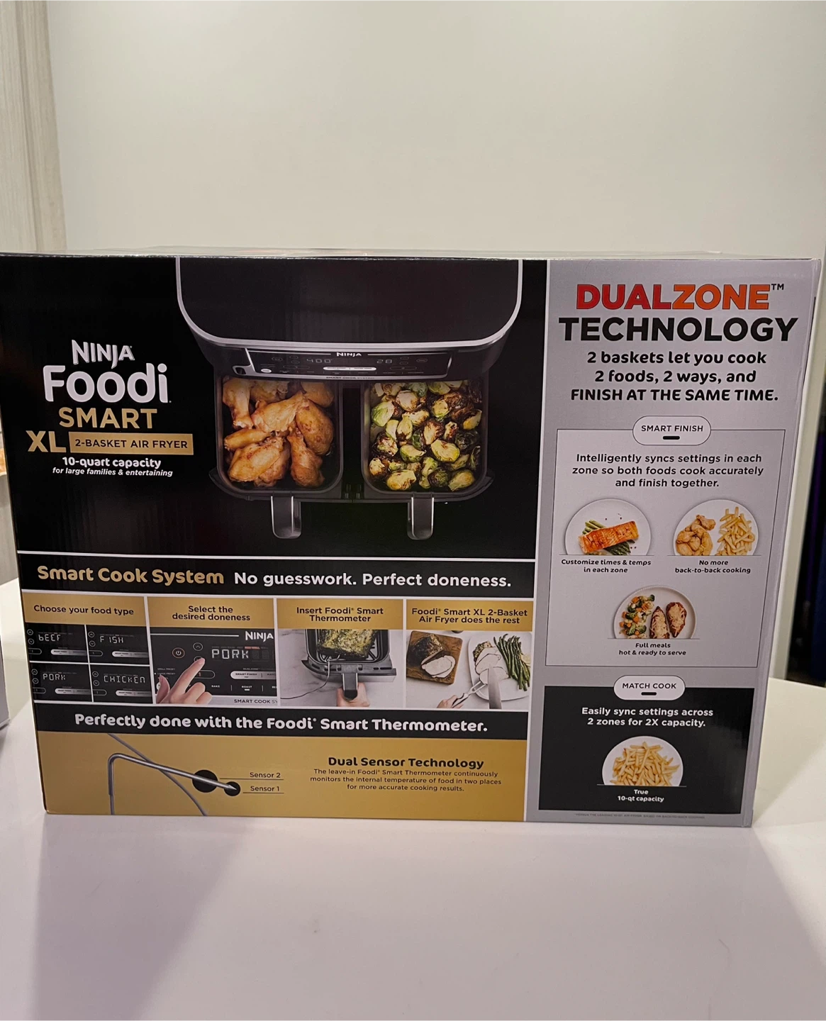 Ninja Foodi 10 QT 6-in-1 DualZone Smart XL Air Fryer DZ550 - photo 4