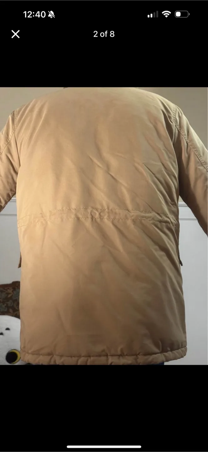 Jack & Jones Premium Beige Parka - Size Medium image indicator(2)