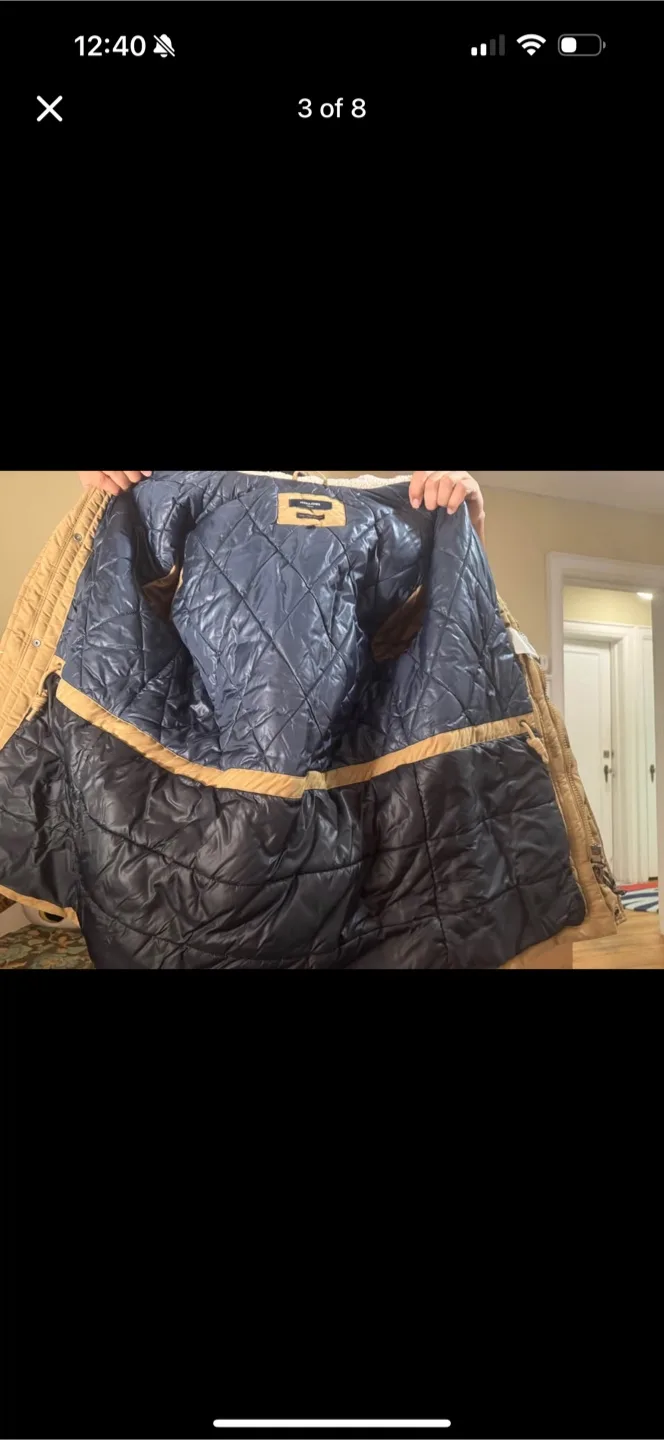 Jack & Jones Premium Beige Parka - Size Medium image indicator(3)