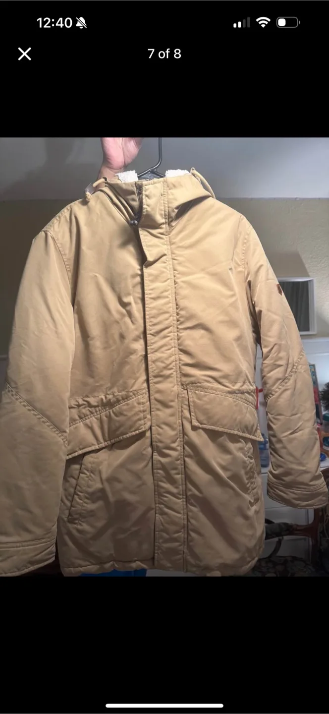 Jack & Jones Premium Beige Parka - Size Medium image indicator(7)