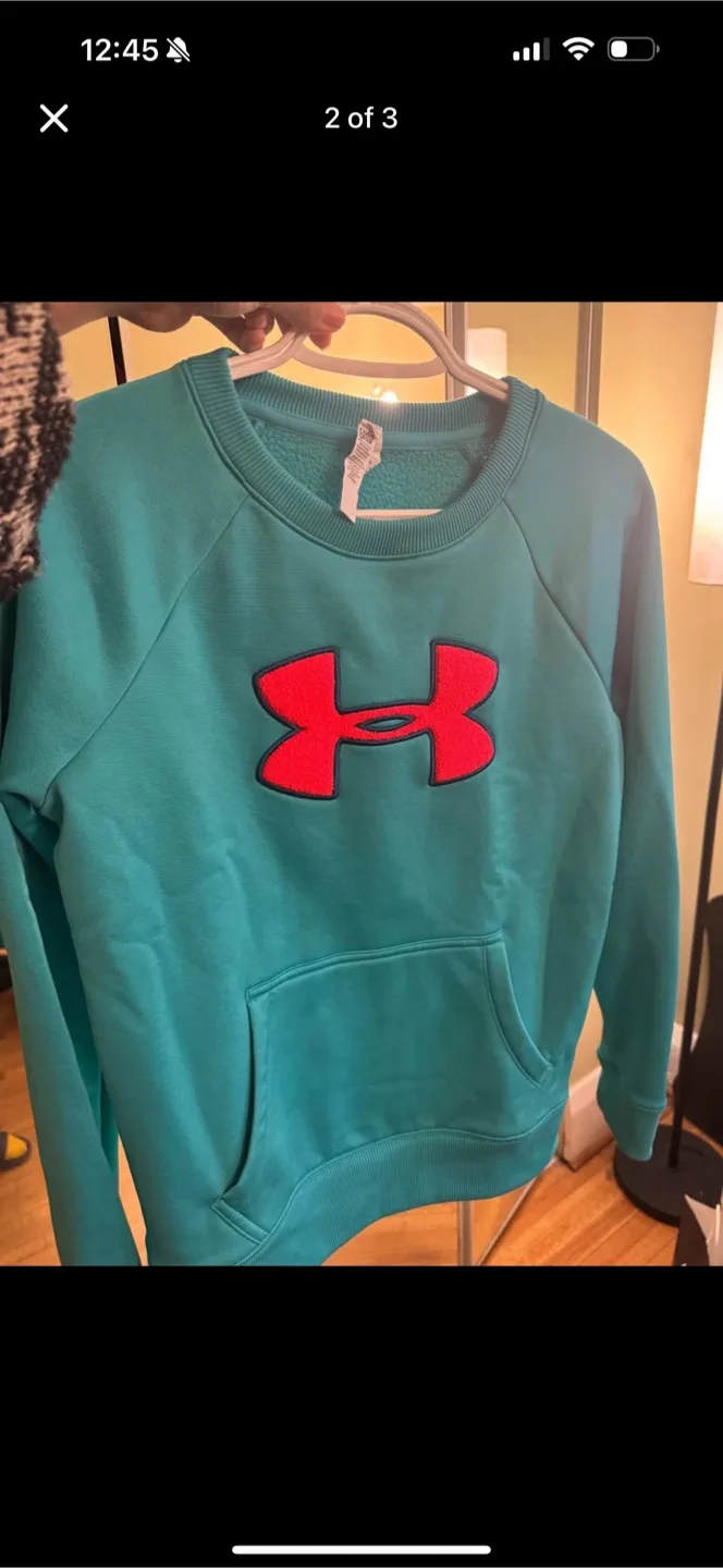 Under Armour Teal Sweatshirt - Size S image indicator(2)