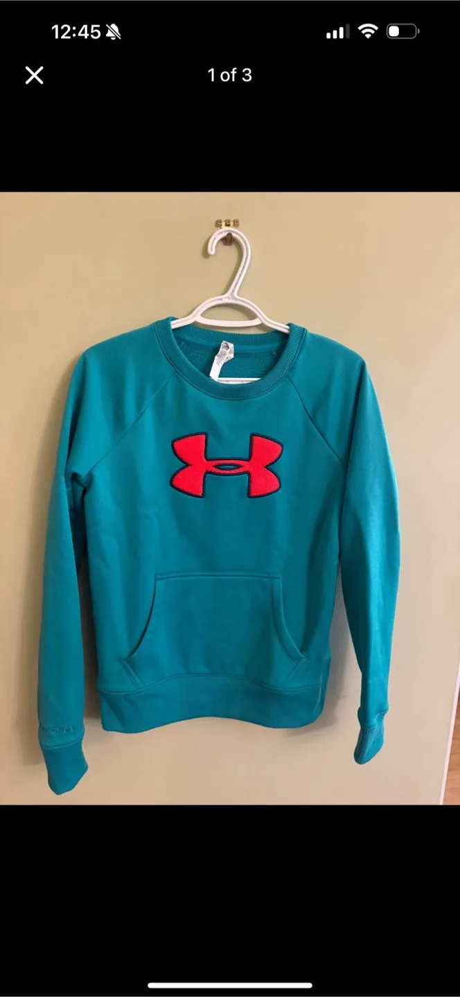 Under Armour Teal Sweatshirt - Size S