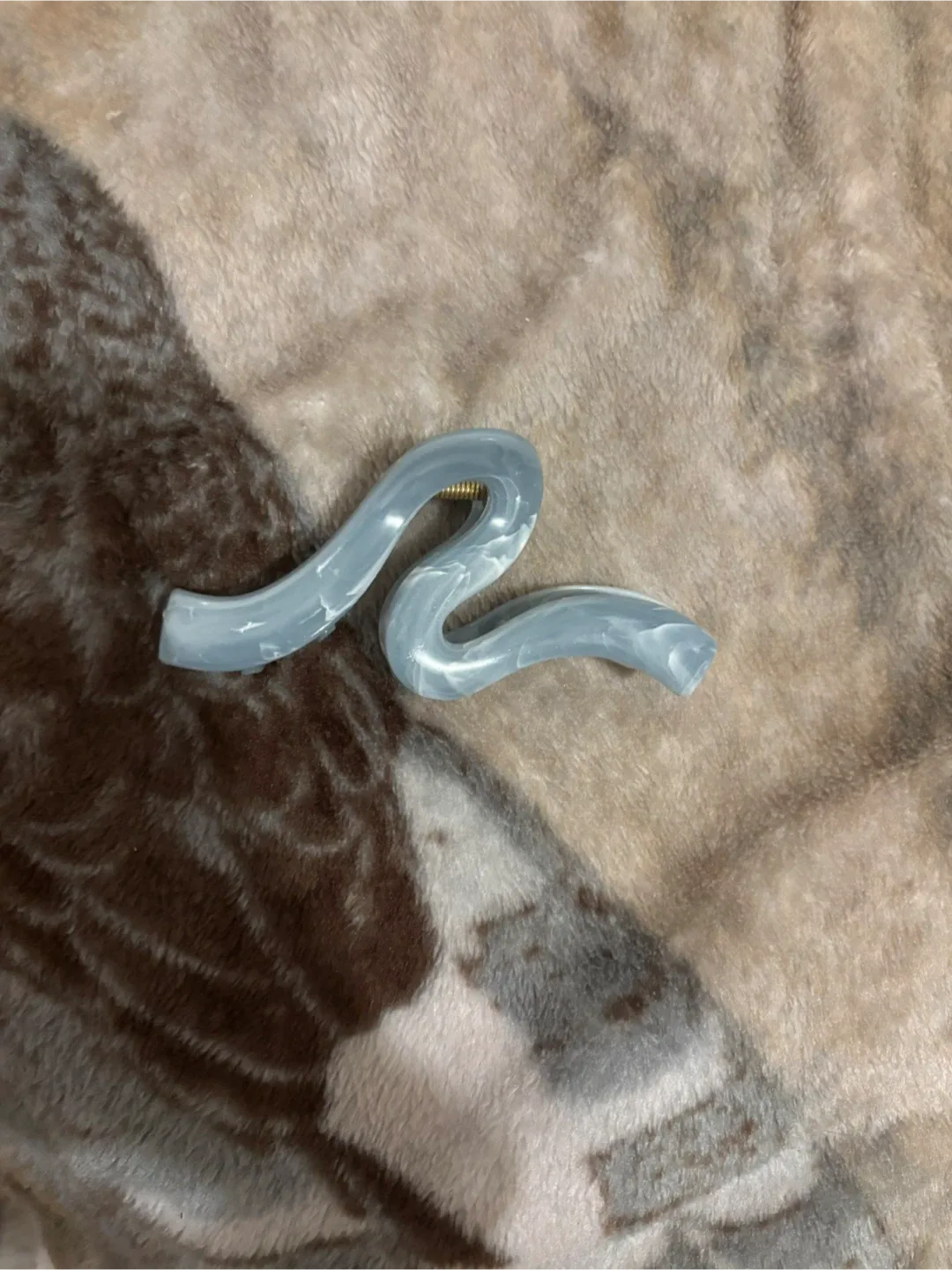 Light Blue Snake Hair Clip