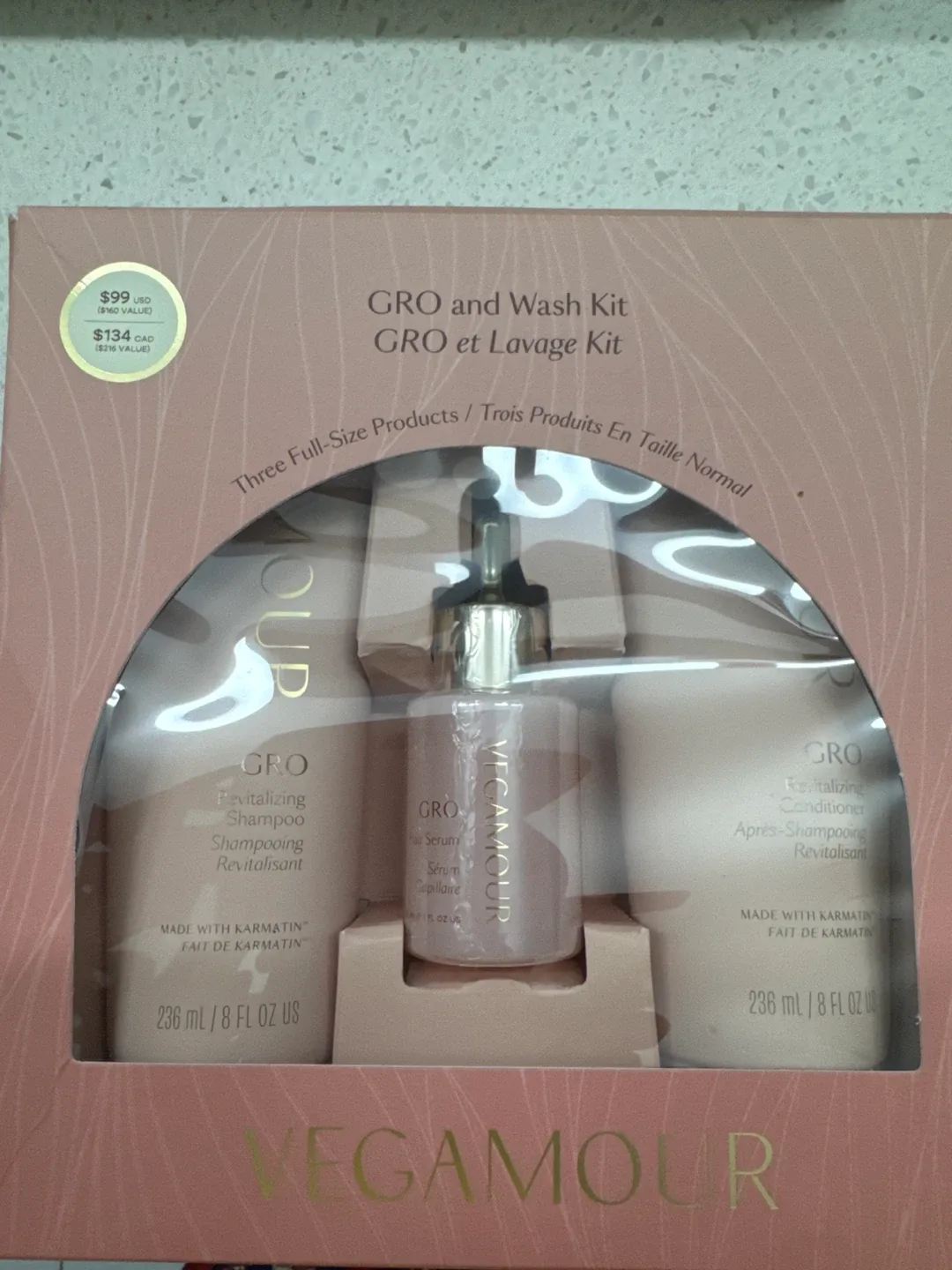 VEGAMOUR GRO and Wash Kit