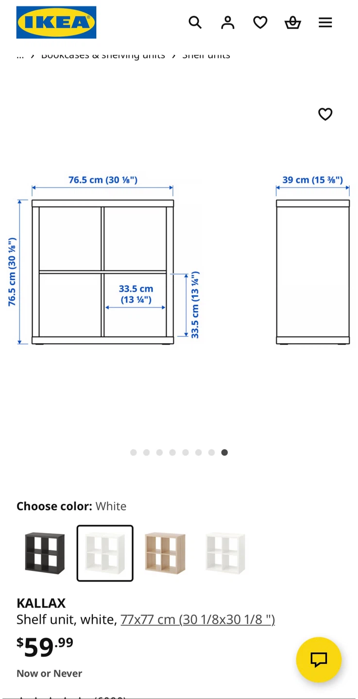 IKEA Kallax Shelf Unit - White - photo 5