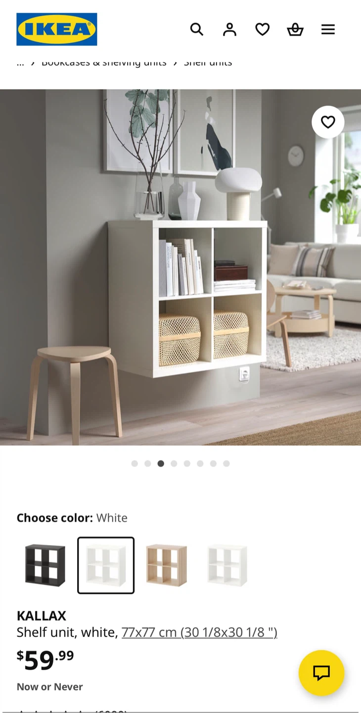 IKEA Kallax Shelf Unit - White - photo 2