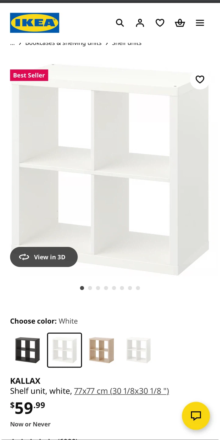 IKEA Kallax Shelf Unit - White