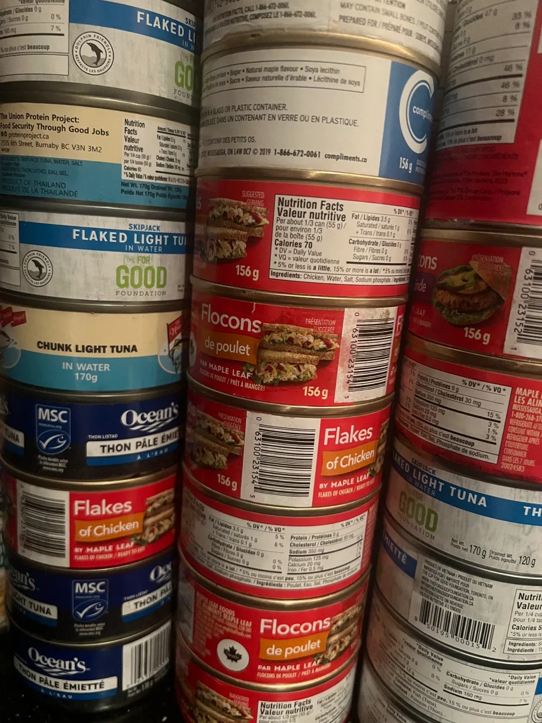 Canned Tuna & Chicken Flakes