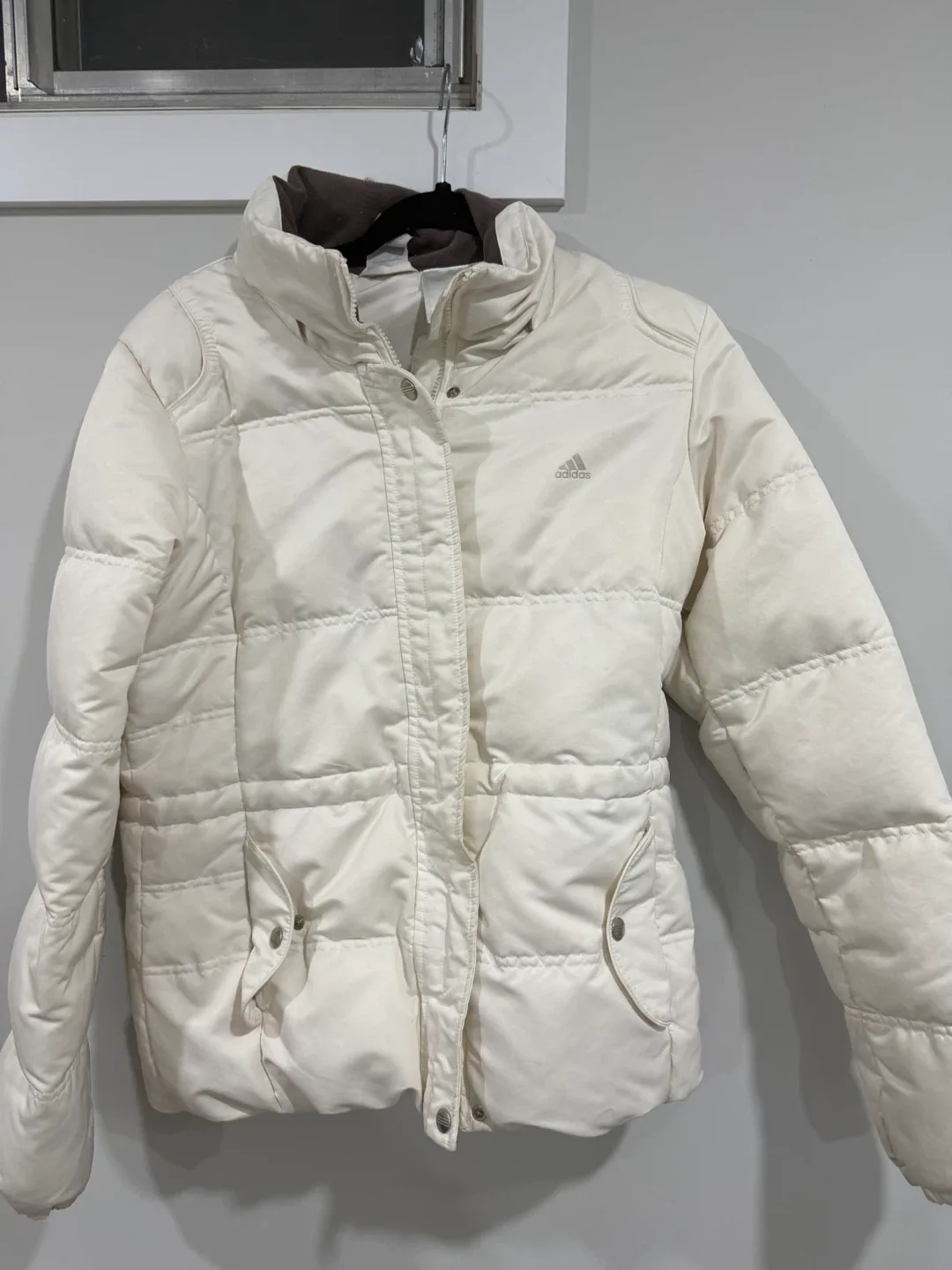 Adidas Puffer Jacket - Cream Colour