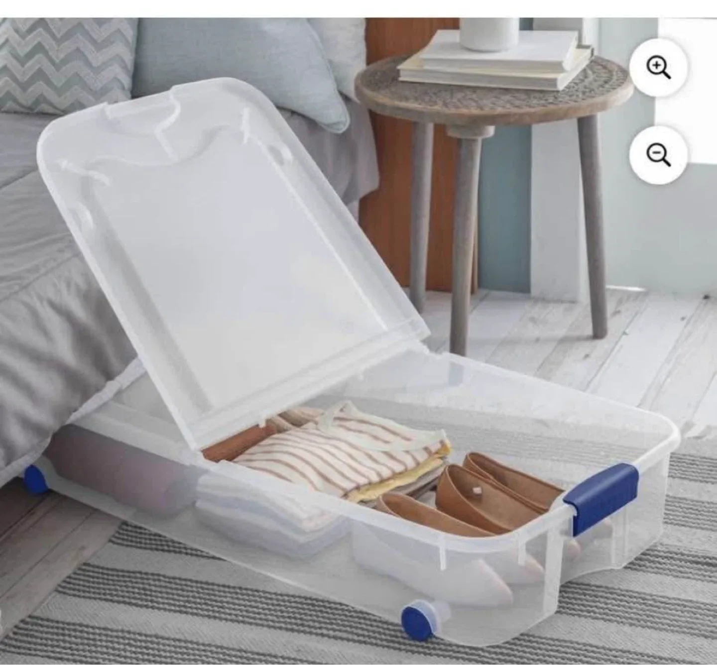 4. Large Under Bed Storage Boxes with Wheels