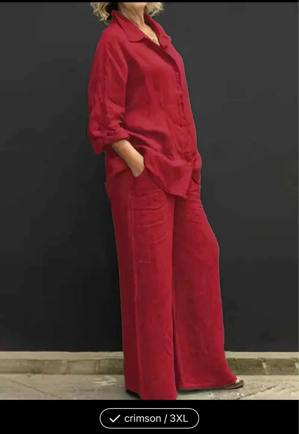 Crimson 3XL Women's Lounge Set