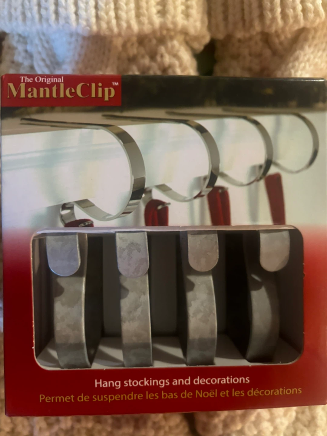 The Original MantleClip Stocking Hangers and 4 stocking - photo 2