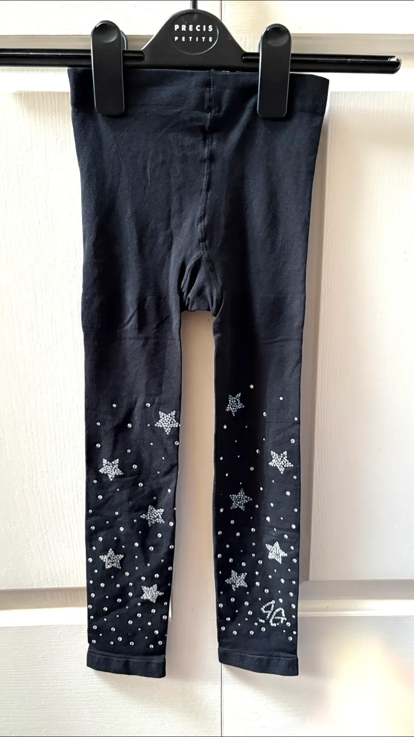 AG Kids Black Star Leggings Size 4