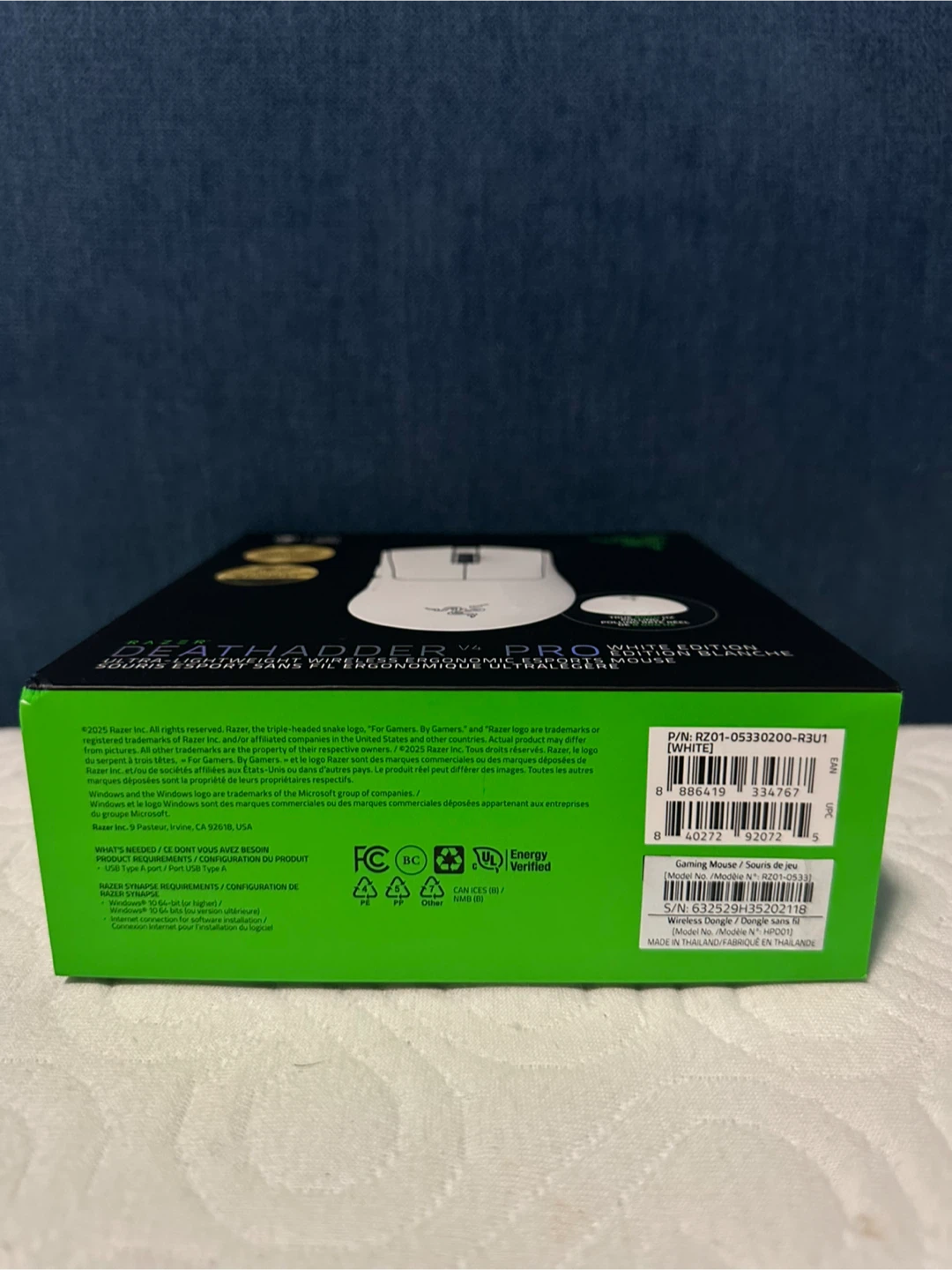 Razer DeathAdder V4 Pro White Edition Gaming Mouse - photo 3