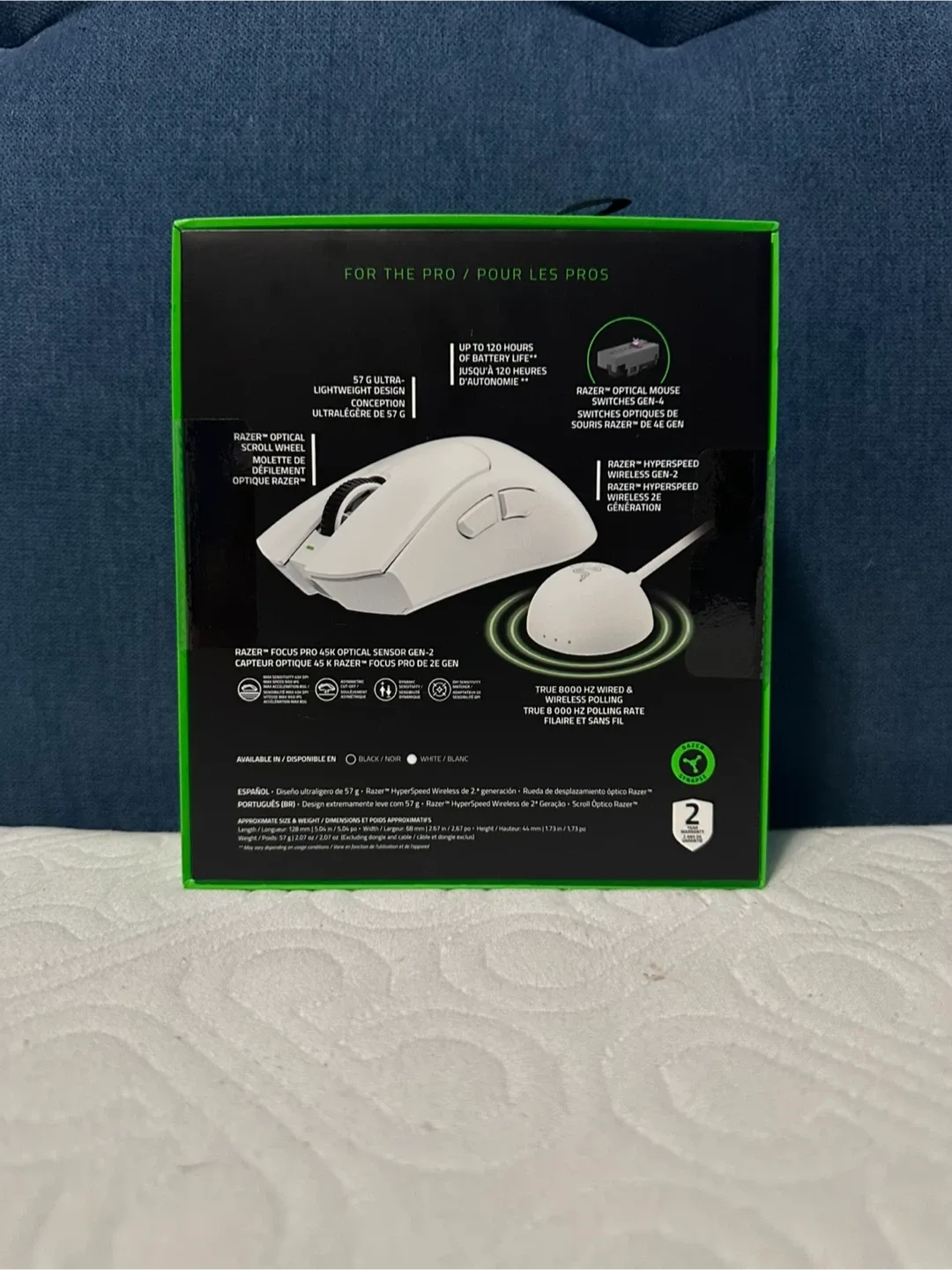 Razer DeathAdder V4 Pro White Edition Gaming Mouse image indicator(2)