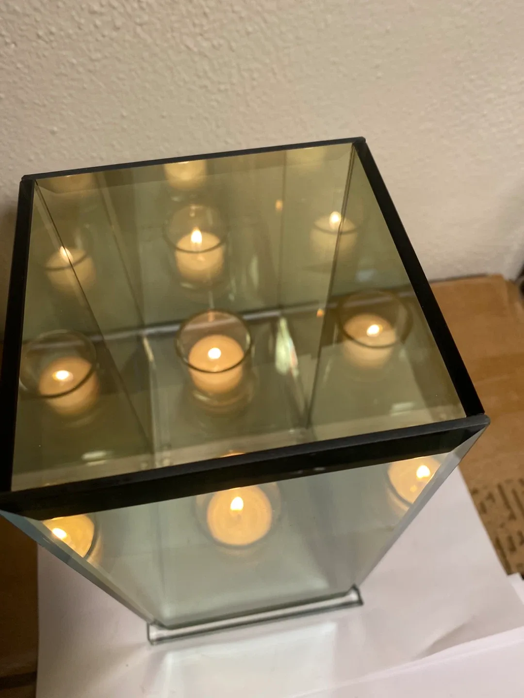 Infinite Reflections Glass Candle Holder image indicator(2)