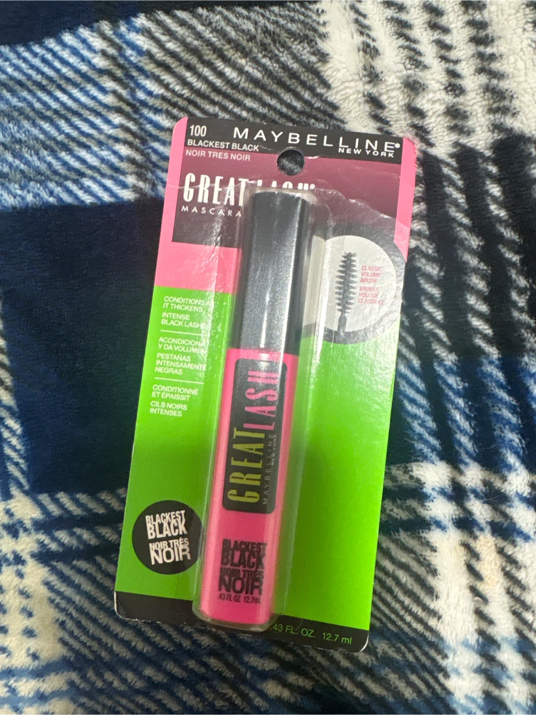 New Maybelline Great Lash Blackest Black Mascara