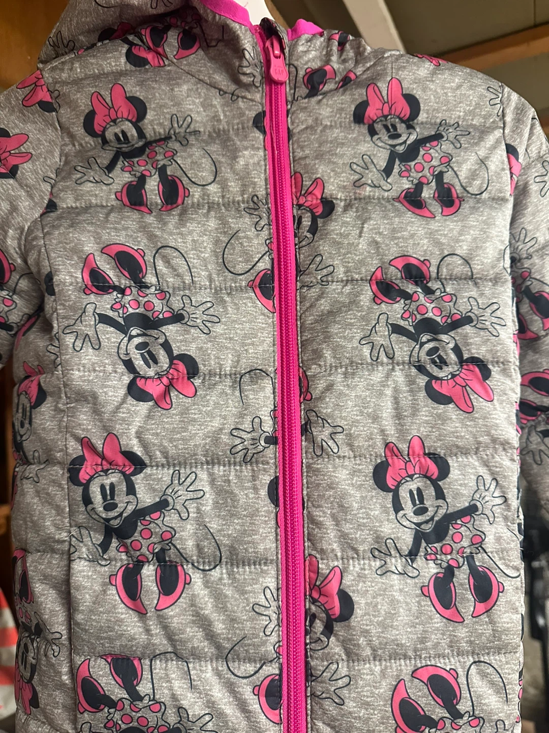 Gap Girls' Disney Minnie Mouse Puffer Jacket