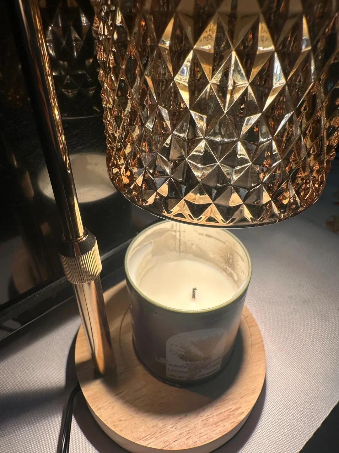 Candle Warmer Lamp with Adjustable Height