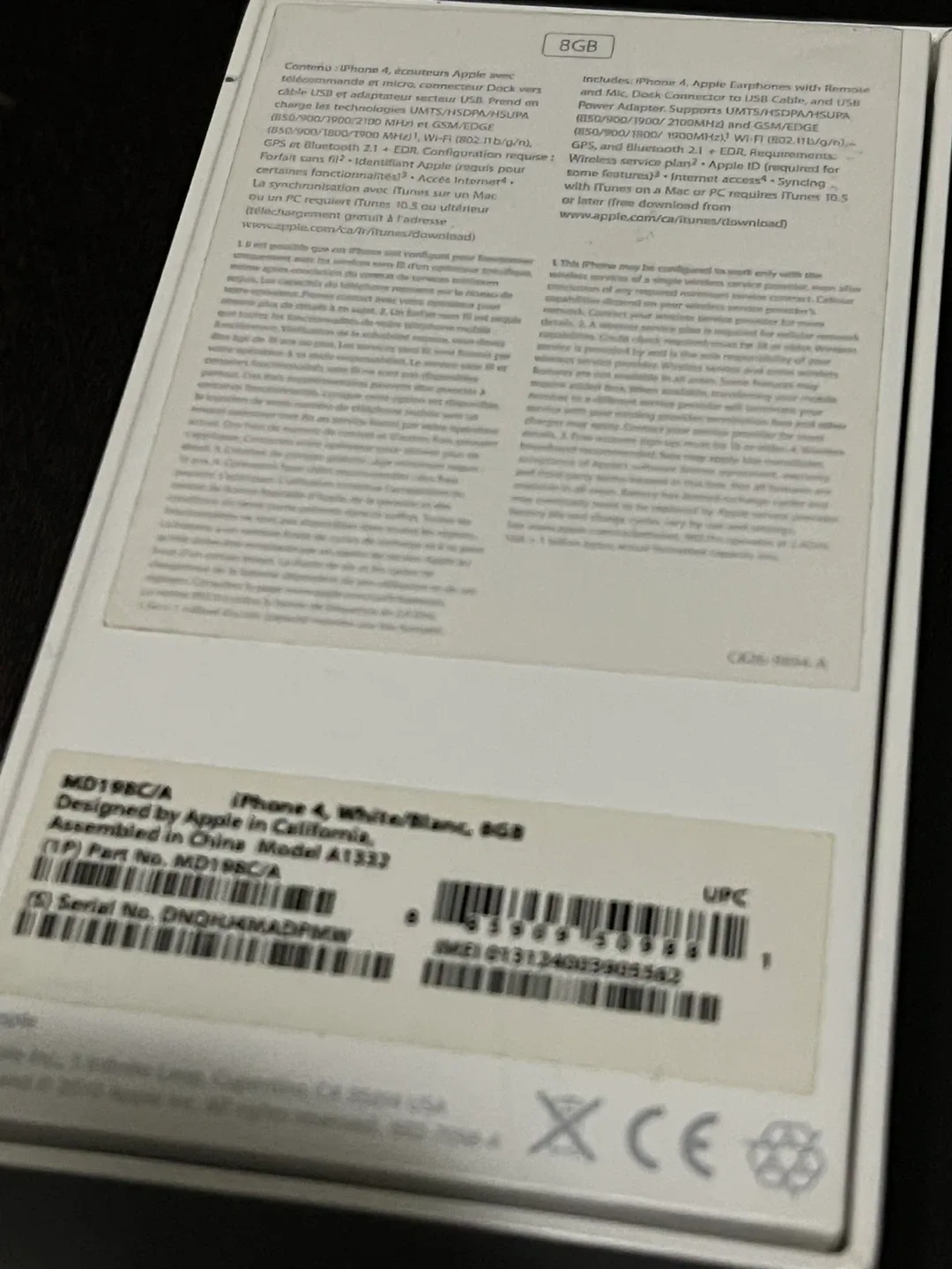 Apple iPhone 4 White 8GB (Box Included) image indicator(6)